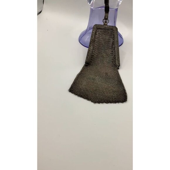 1920s Soldered Mesh Antique Flapper Bag - Picture 3 of 8